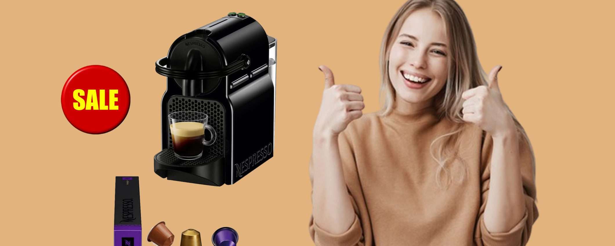 Macchina da caffè Nespresso Inissia in sconto BOMBA del 18% Macchina da caffè Nespresso Inissia in sconto BOMBA del 18%