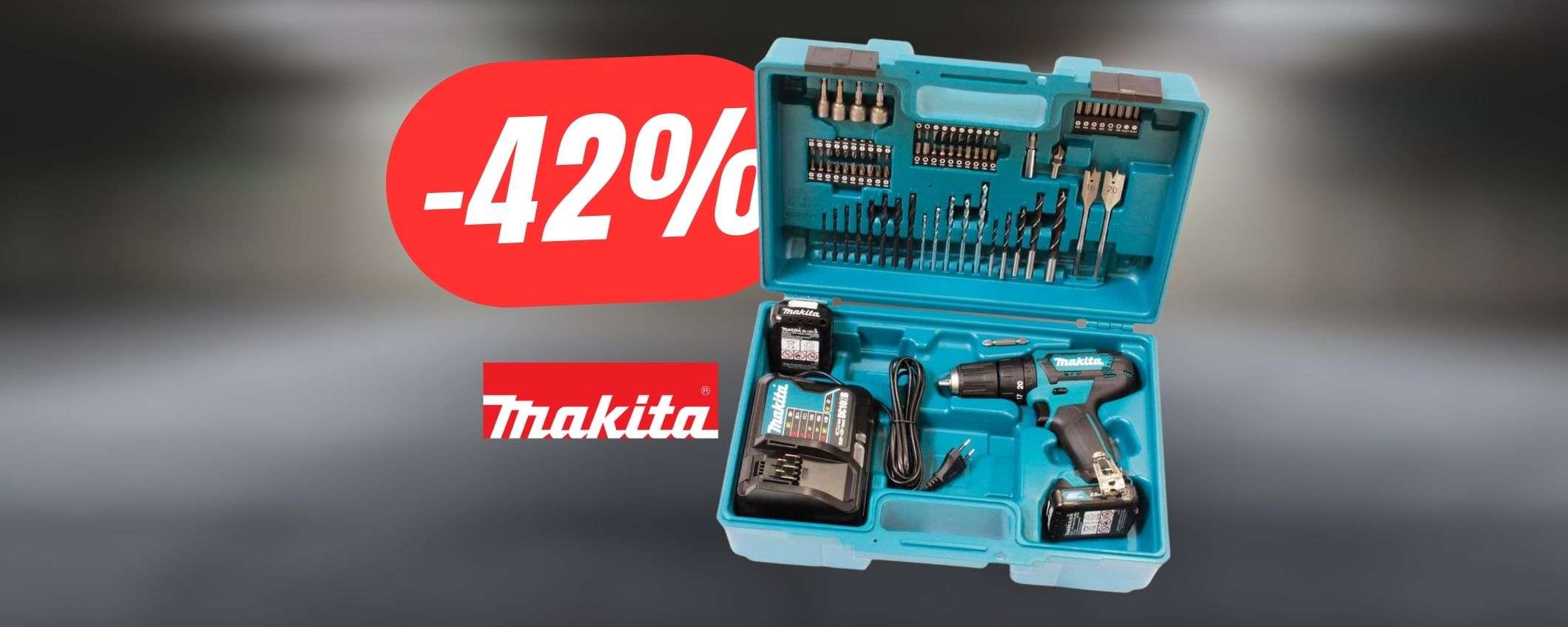 Risparmia il -42% sul trapano MAKITA!