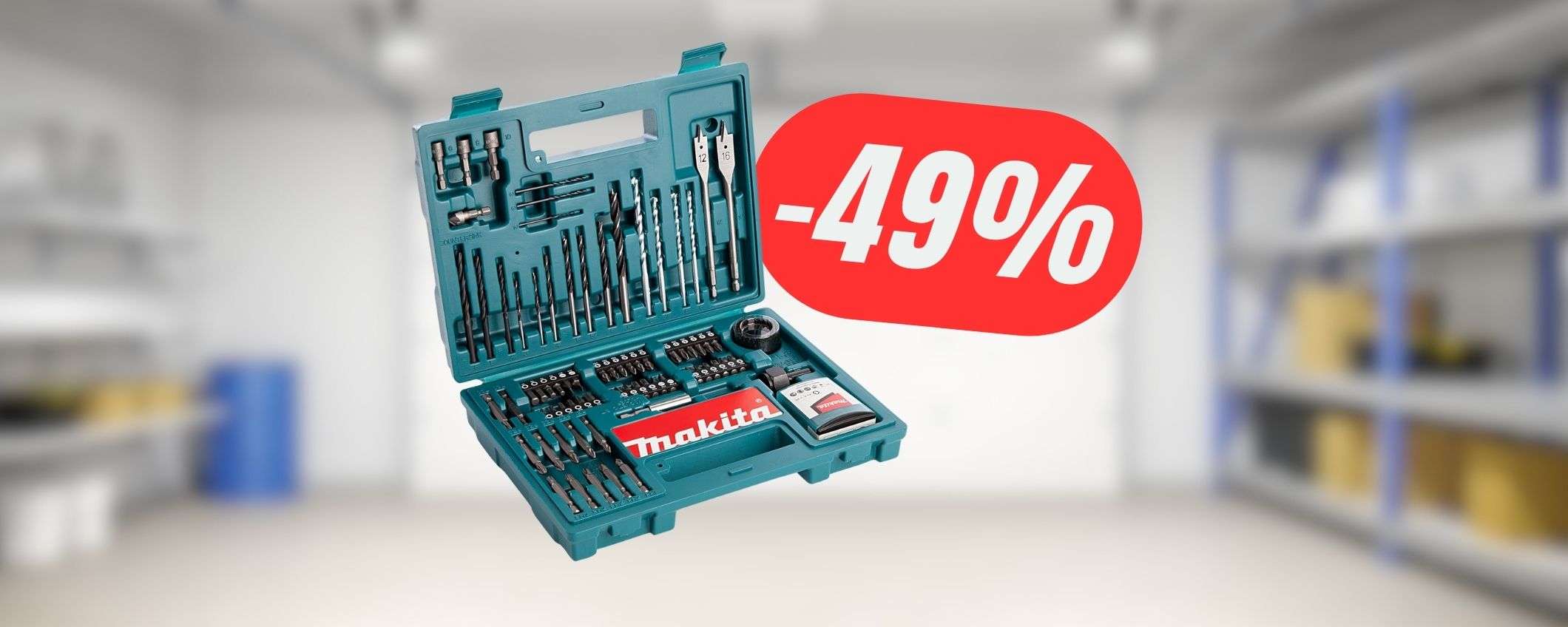 100 accessori Makita per il tuo trapano-avvitatore a 27€?! Sì, grazie a questa offerta! 100 accessori Makita per il tuo trapano-avvitatore a 27€?! Sì, grazie a questa offerta!