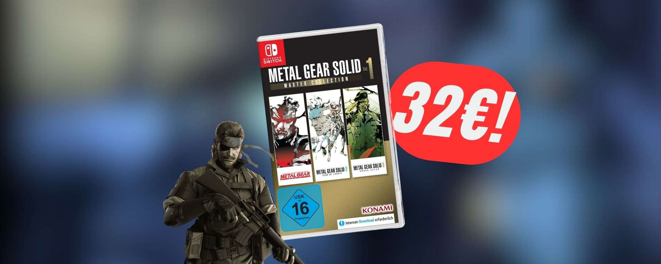 I primi 3 capitoli di Metal Gear Solid per Nintendo Switch a 32€ sono un MUST-HAVE