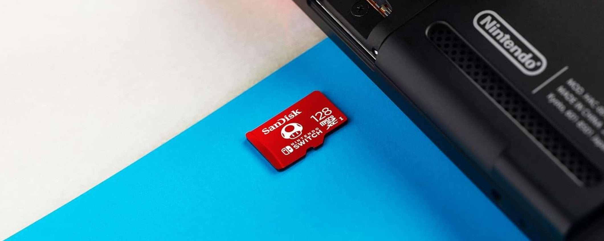 MicroSD 128GB per Switch: SCONTO sulla confezione da 2 pezzi (-26%)