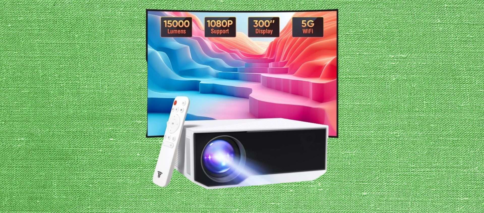 Mini proiettore Full HD in offerta: oggi lo paghi meno di 100€