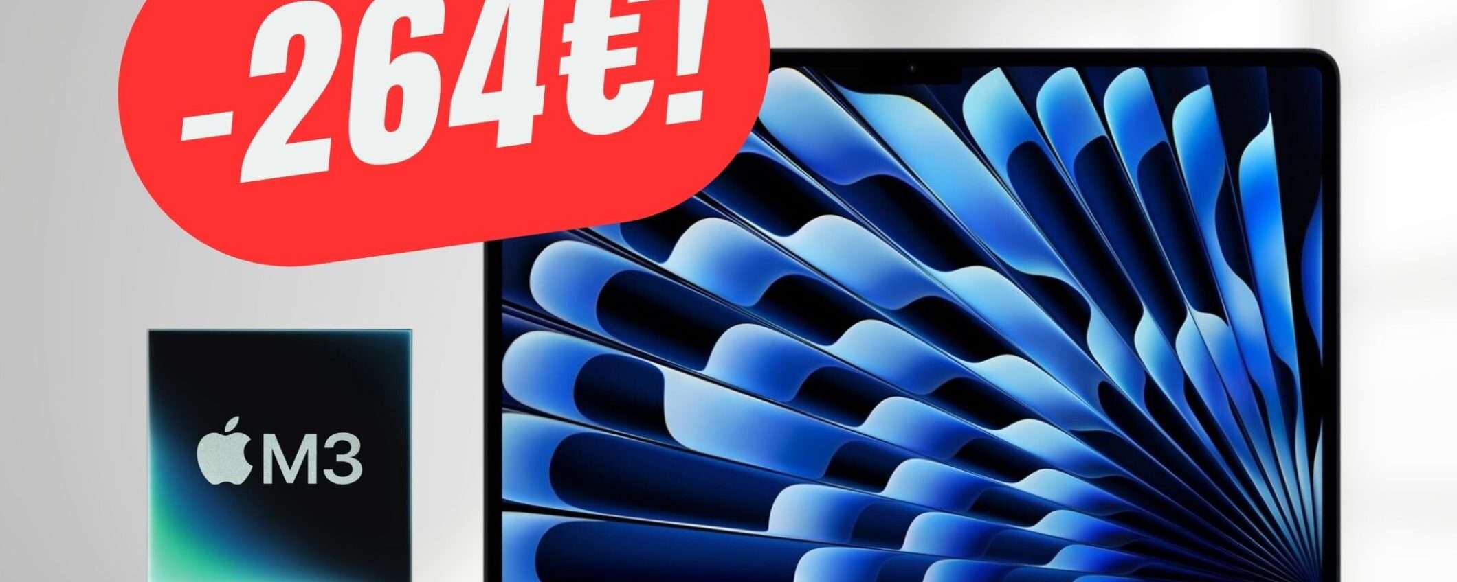 MacBook Air con chip M3 a 1084€ è la FOLLIA del giorno! MacBook Air con chip M3 a 1084€ è la FOLLIA del giorno!
