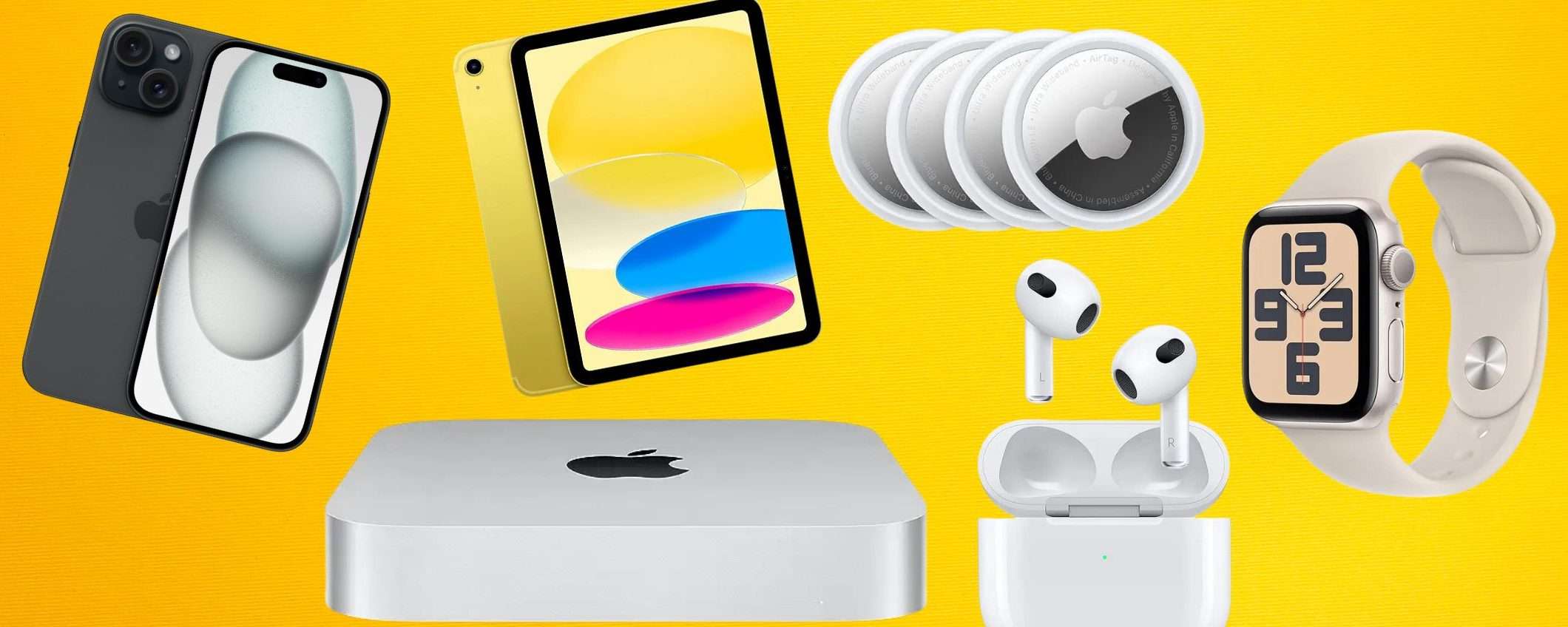 FUORITUTTO Apple su Amazon: iPhone, iPad, AirPods, Mac e Watch in SCONTO