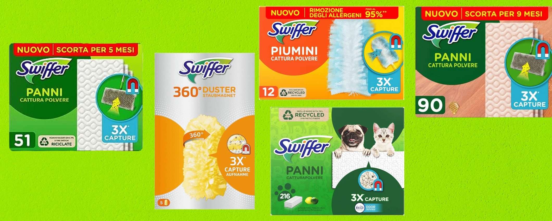 FUORITUTTO SWIFFER su Amazon: sconti in formato CONVENIENZA FUORITUTTO SWIFFER su Amazon: sconti in formato CONVENIENZA