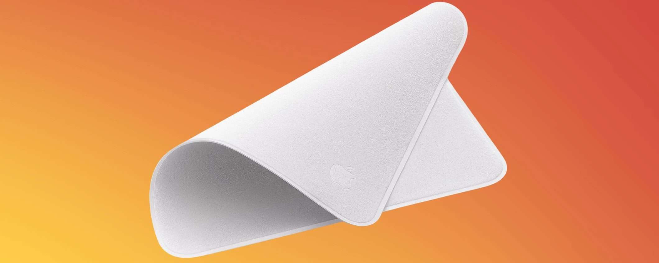 Il panno per la pulizia UFFICIALE Apple è in SUPER SCONTO su Amazon (-40%) Il panno per la pulizia UFFICIALE Apple è in SUPER SCONTO su Amazon (-40%)