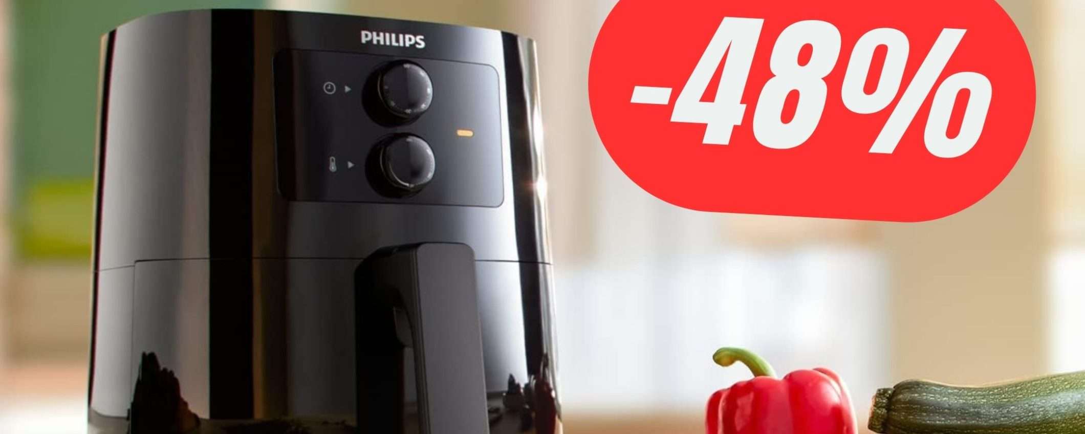 Questa FRIGGITRICE ad ARIA di Philips scontata del 48% e imperdibile! Questa FRIGGITRICE ad ARIA di Philips scontata del 48% e imperdibile!