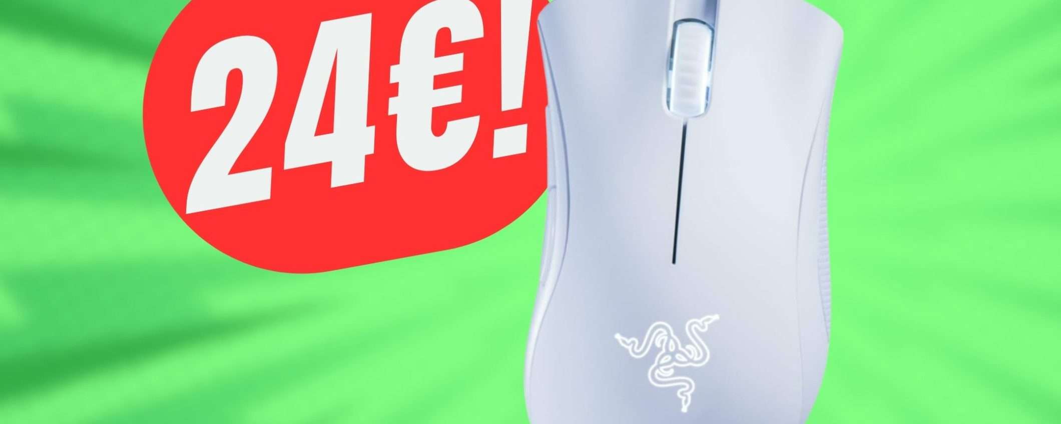 Il MOUSE da gaming PERFETTO è di Razer e costa solo 24€! Il MOUSE da gaming PERFETTO è di Razer e costa solo 24€!