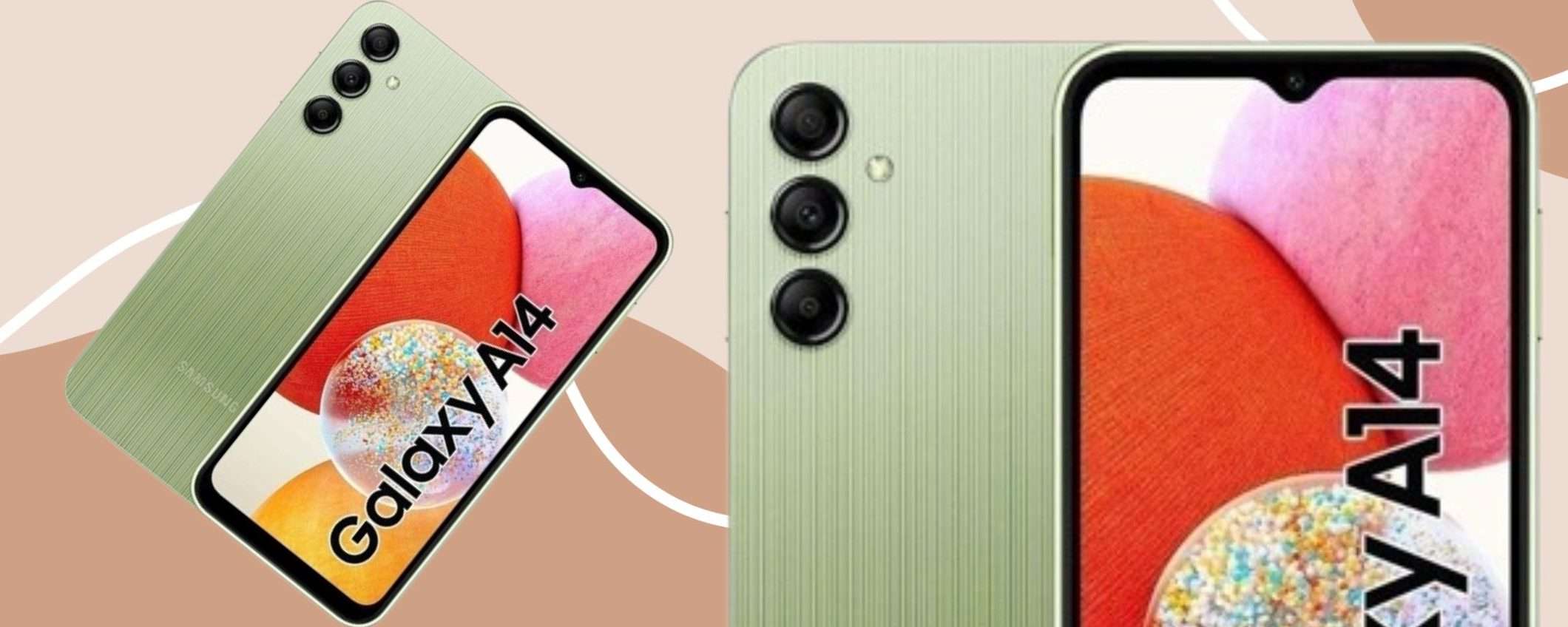 Galaxy A14 a 117€ è lo smartphone Samsung che DESIDERAVI: sconto 44% Galaxy A14 a 117€ è lo smartphone Samsung che DESIDERAVI: sconto 44%