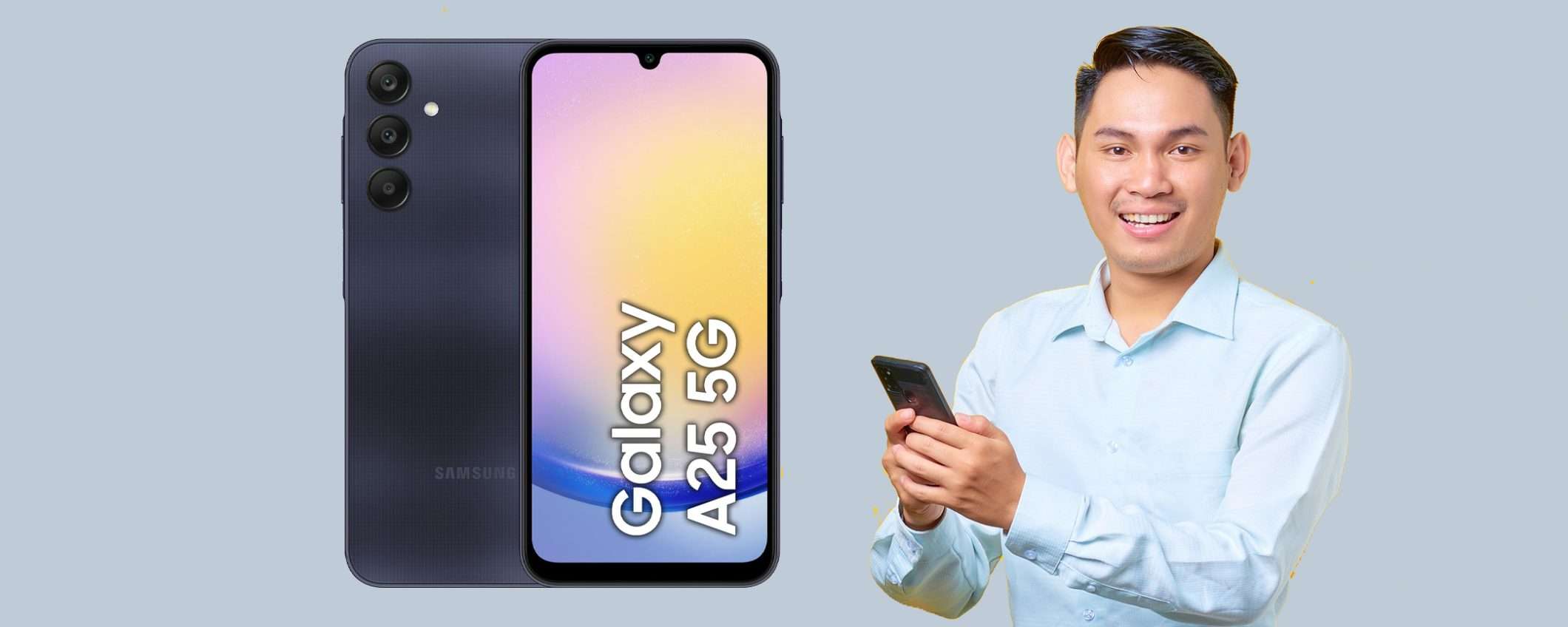 Samsung Galaxy A25 5G in offerta: oggi è tuo con il 40% di sconto Samsung Galaxy A25 5G in offerta: oggi è tuo con il 40% di sconto