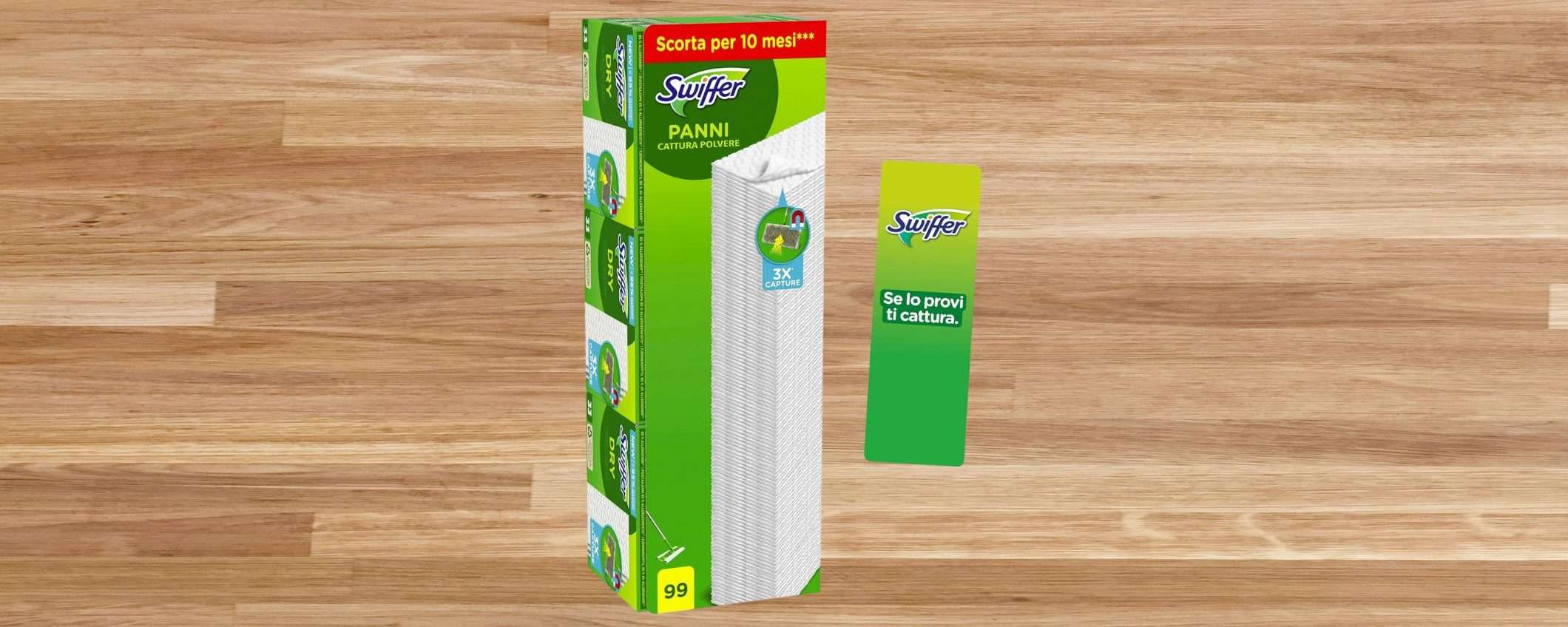 Swiffer: 99 panni di SCORTA a 18,99€ con sconto del 32% (Amazon) Swiffer: 99 panni di SCORTA a 18,99€ con sconto del 32% (Amazon)