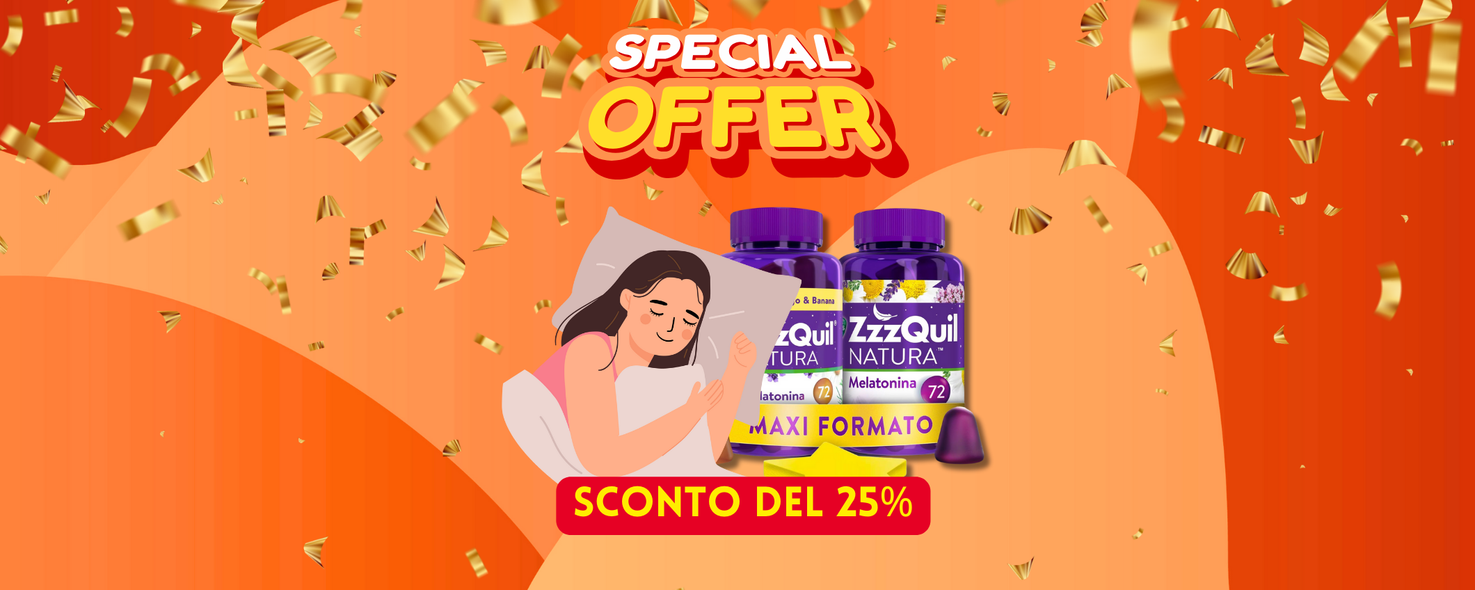 Troppo cibo e poco sonno? Acquista l'integratore ZzzQuil in sconto del 25% Troppo cibo e poco sonno? Acquista l'integratore ZzzQuil in sconto del 25%