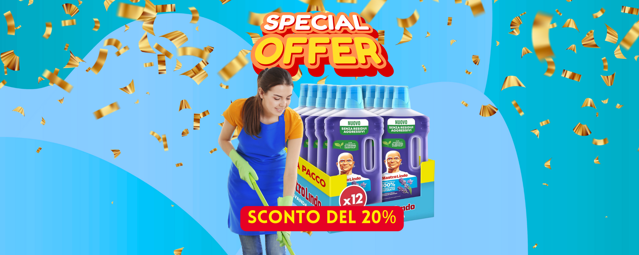 1 anno di Mastro Lindo Detersivo Pavimenti in sconto del 20% 1 anno di Mastro Lindo Detersivo Pavimenti in sconto del 20%