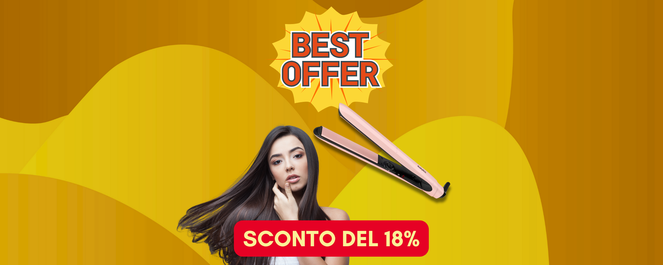 Piastra BaByliss a prezzo SHOCK: sconto del 18% Piastra BaByliss a prezzo SHOCK: sconto del 18%