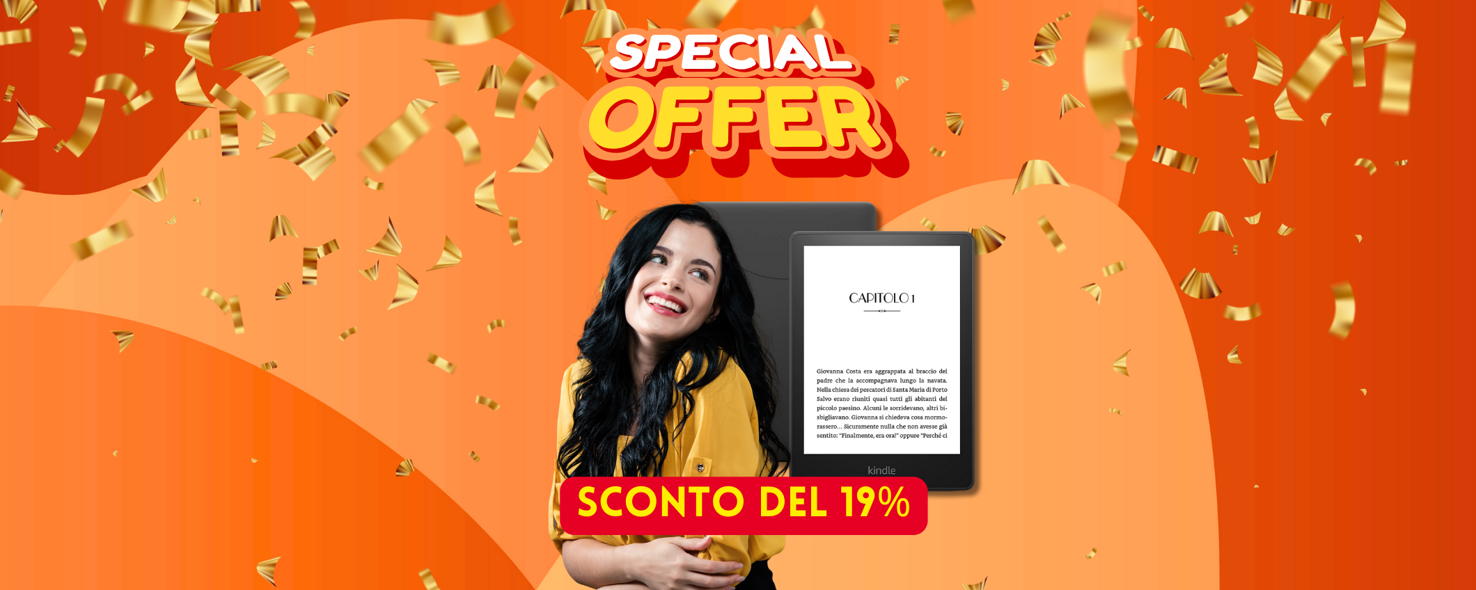 Leggi dove vuoi con Kindle Paperwhite, in sconto del 19%