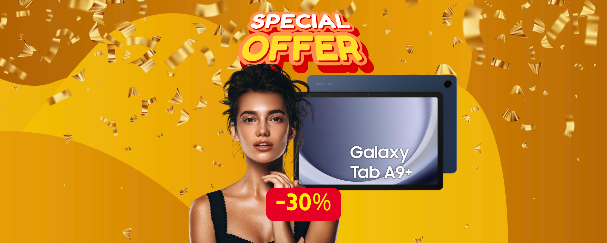 Prezzo SHOCK per il Samsung Galaxy Tab A9+ in sconto del 30% Prezzo SHOCK per il Samsung Galaxy Tab A9+ in sconto del 30%