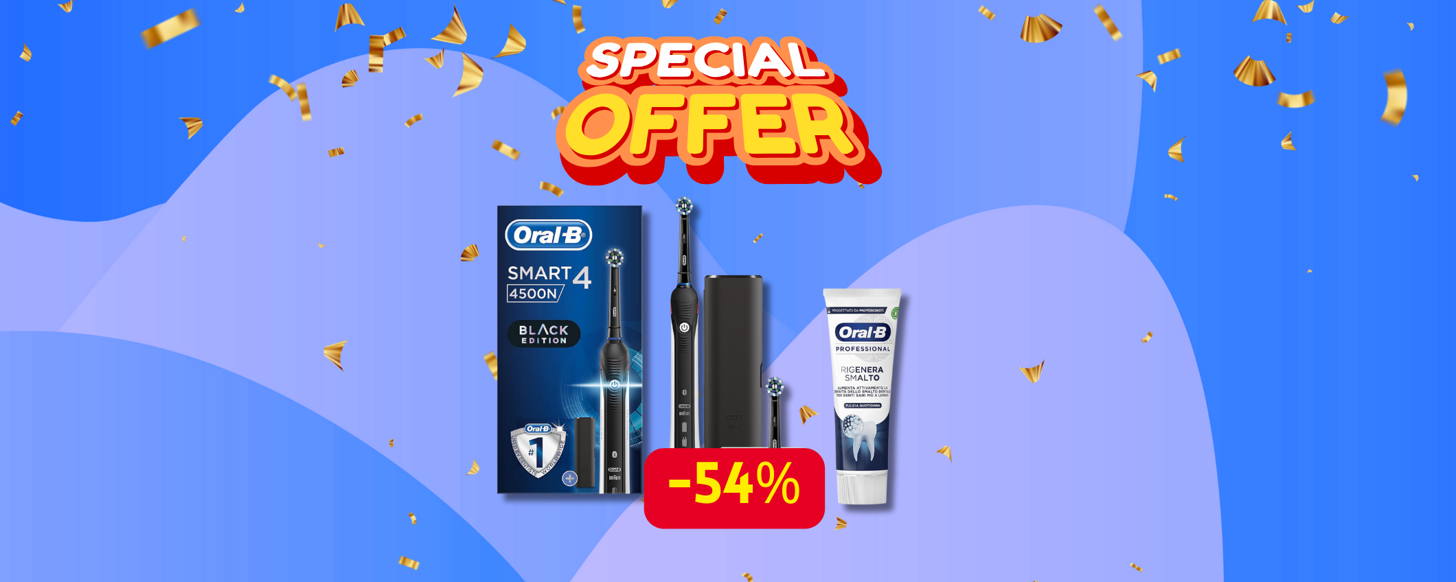 Oral-B Smart 4 4500: igiene dentale di PRIMA qualità in sconto del 54% Oral-B Smart 4 4500: igiene dentale di PRIMA qualità in sconto del 54%
