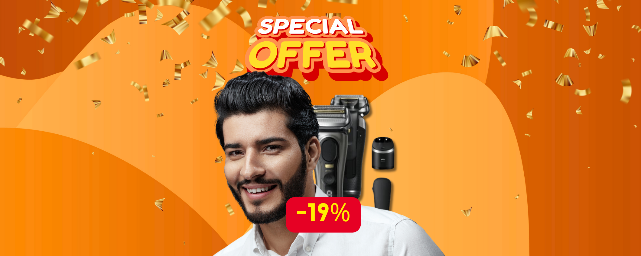 Braun Series 9 PRO + a un prezzo SHOCK: -19% Braun Series 9 PRO + a un prezzo SHOCK: -19%