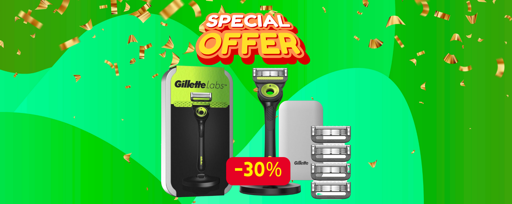 Rasoio Gillette Labs con 5 lamette in sconto del 30%: prezzo FOLLE