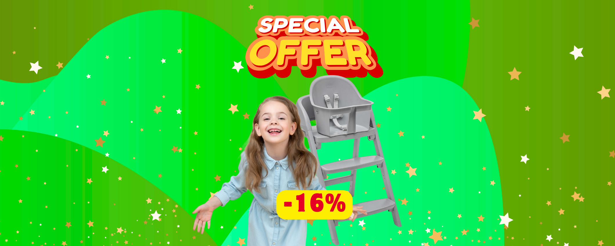 Seggiolone Chicco adatto al tuo bambino mentre cresce (-16%) Seggiolone Chicco adatto al tuo bambino mentre cresce (-16%)