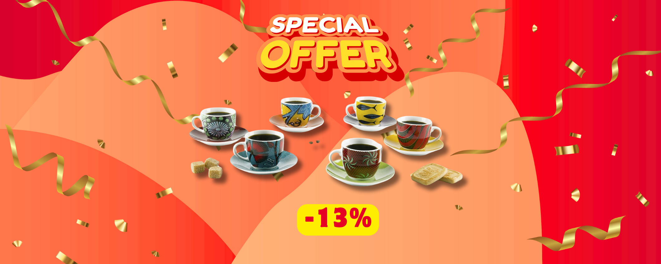 Regalo perfetto per la festa della mamma: set di 6 tazzine Excelsea (-13%)