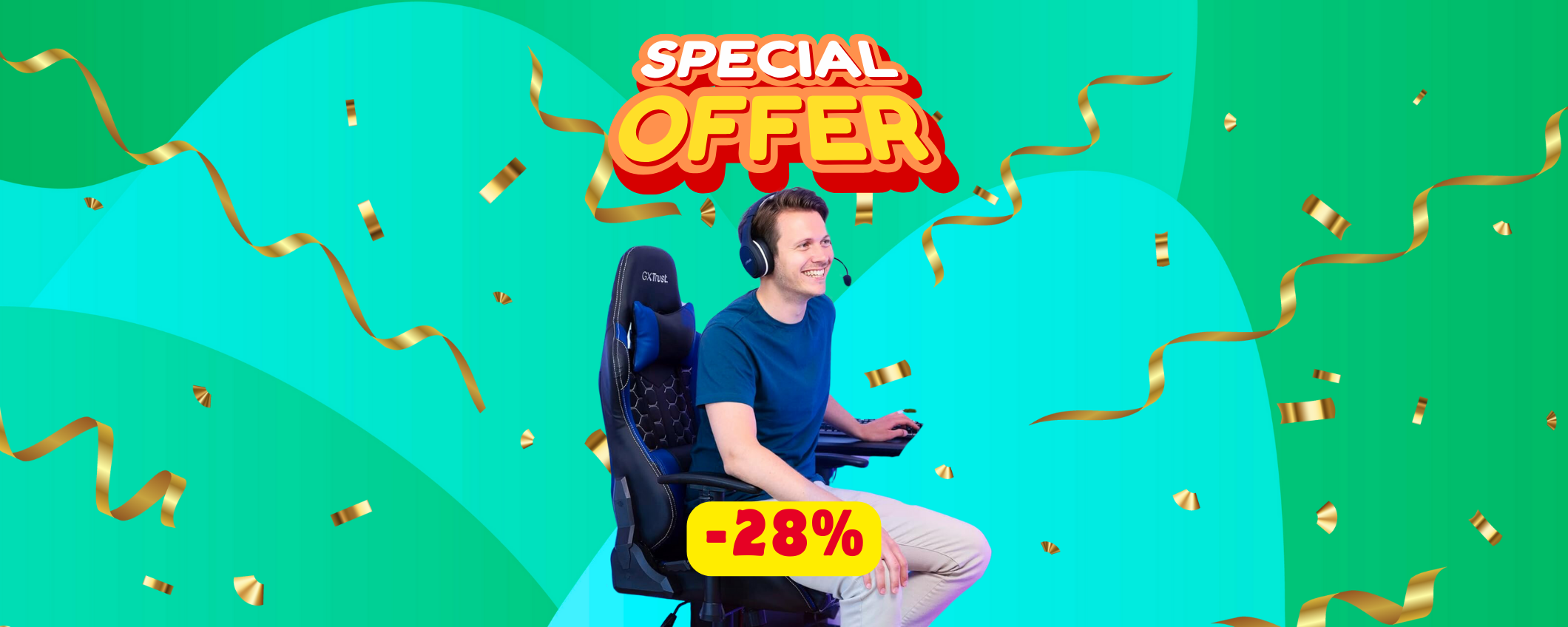 Sedia da gaming Trust in sconto SHOCK: -28% e puoi rateizzare! Sedia da gaming Trust in sconto SHOCK: -28% e puoi rateizzare!