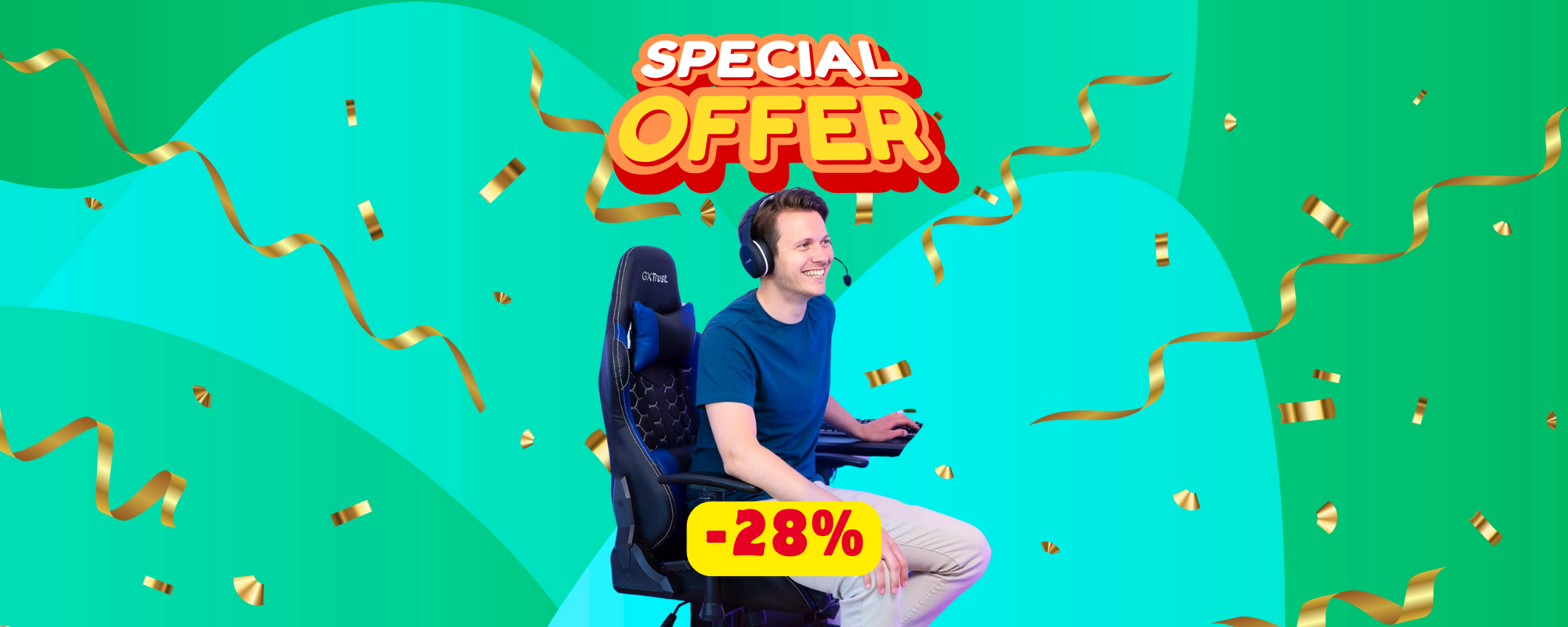 Sedia da gaming Trust in sconto SHOCK: -28% e puoi rateizzare!