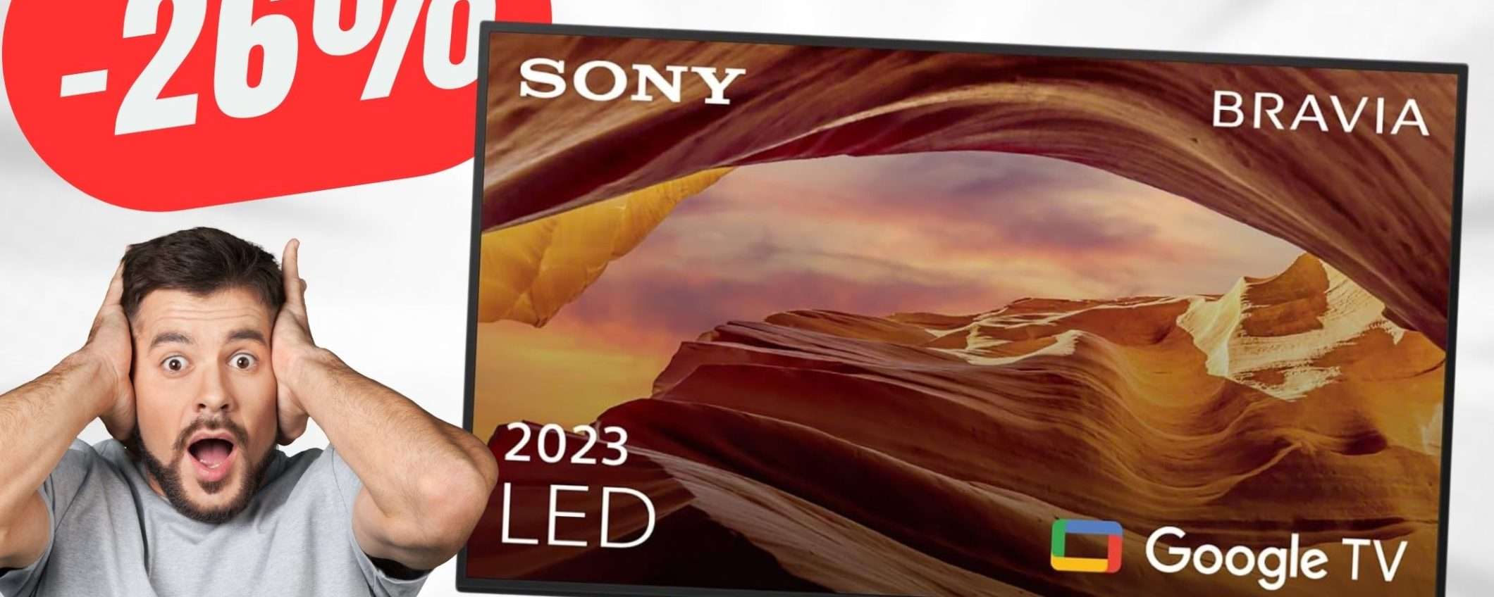 Lo SMART TV Sony costa -180€ in meno grazie a questo SCONTO! Lo SMART TV Sony costa -180€ in meno grazie a questo SCONTO!