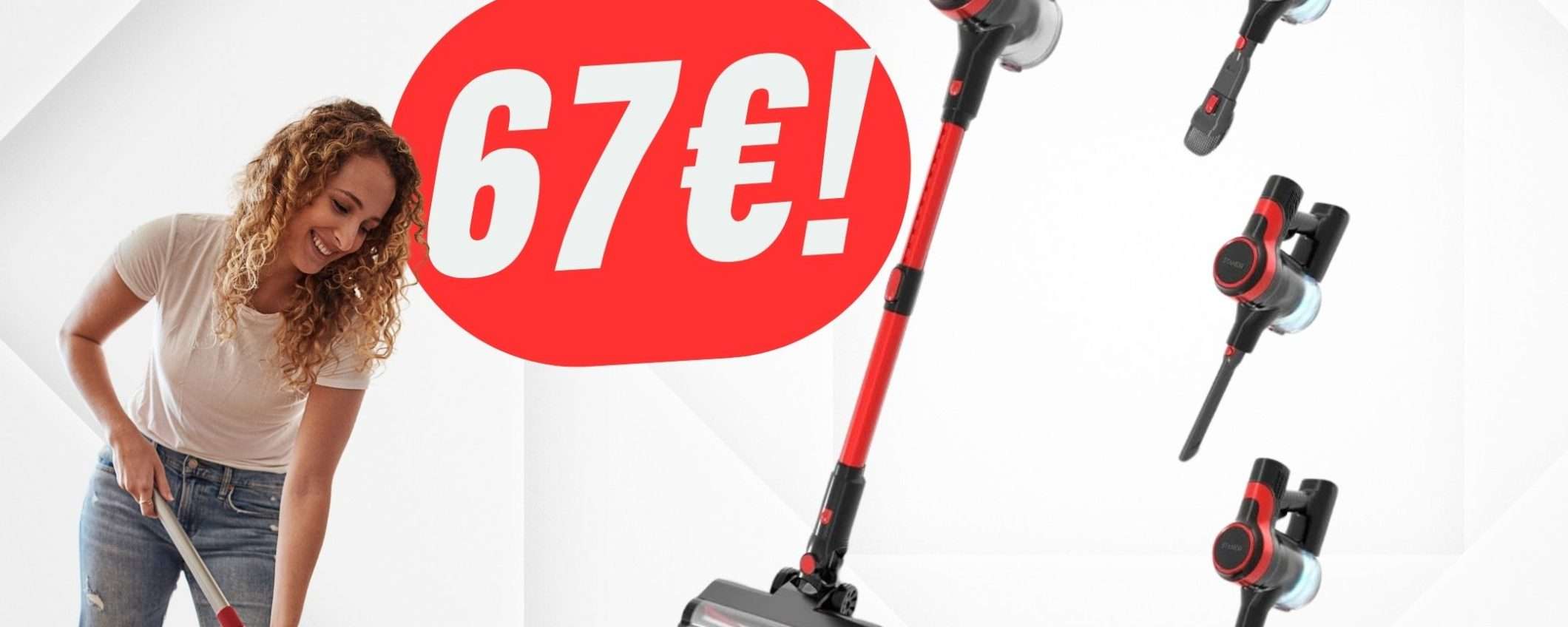 Quest'aspirapolvere elettrico a 67€ non ti farà rimpiangere DYSON! Quest'aspirapolvere elettrico a 67€ non ti farà rimpiangere DYSON!