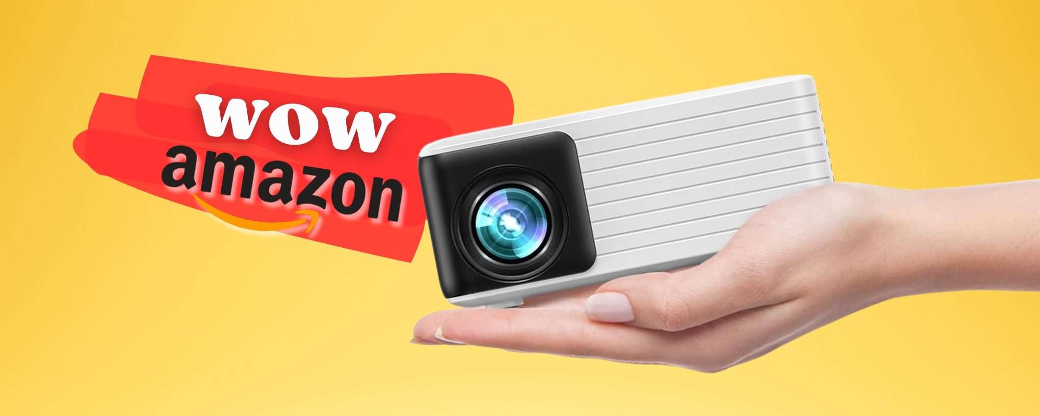 Sconto LAMPO su questo mini proiettore PORTATILE: risoluzione 1080p Sconto LAMPO su questo mini proiettore PORTATILE: risoluzione 1080p