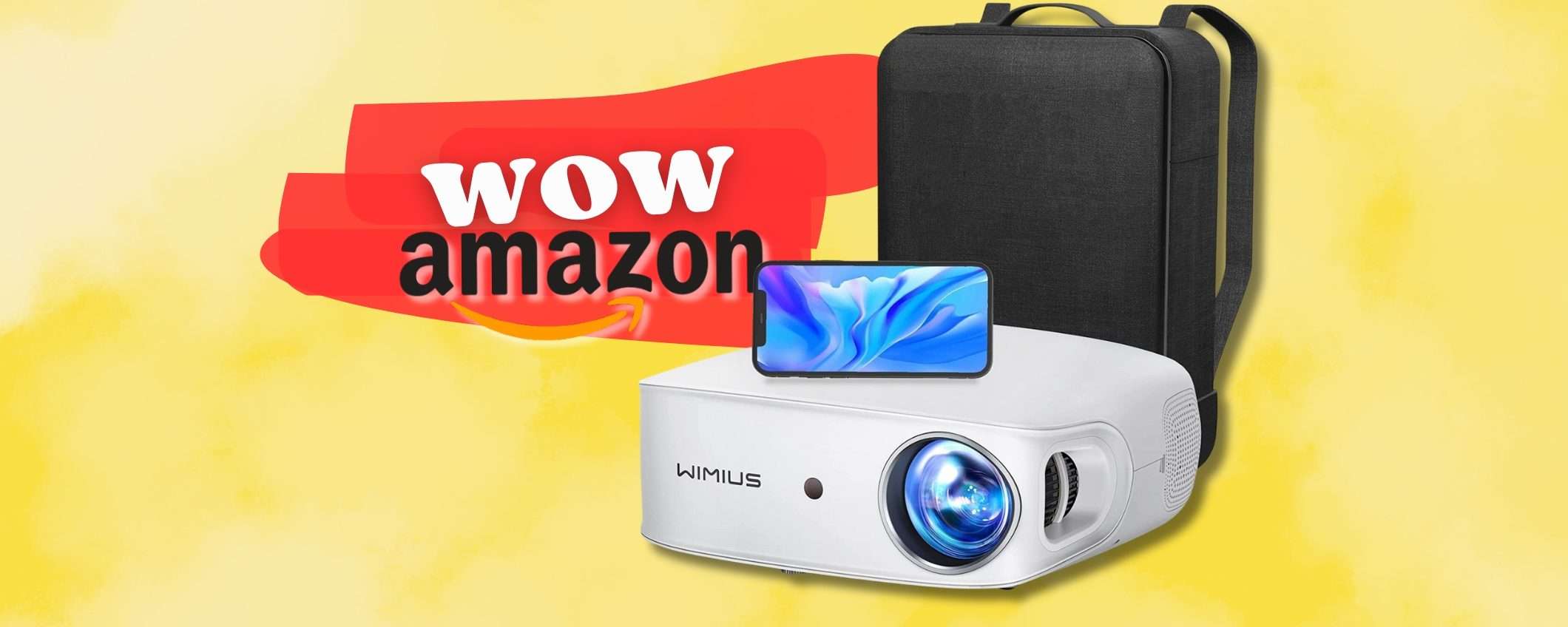 FAI PRESTO: proiettore WiFi e Bluetooth con risoluzione 4K in sconto LAMPO FAI PRESTO: proiettore WiFi e Bluetooth con risoluzione 4K in sconto LAMPO