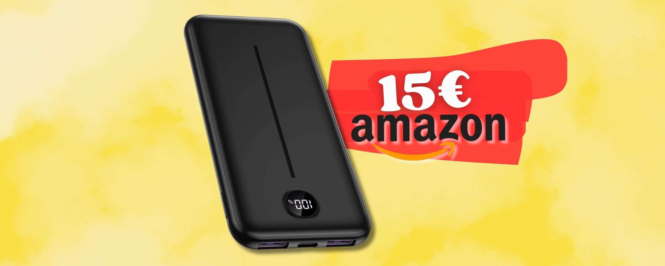 2 ricariche in più su smartphone con Power Bank 22.5W BOMBA (solo 15€) 2 ricariche in più su smartphone con Power Bank 22.5W BOMBA (solo 15€)