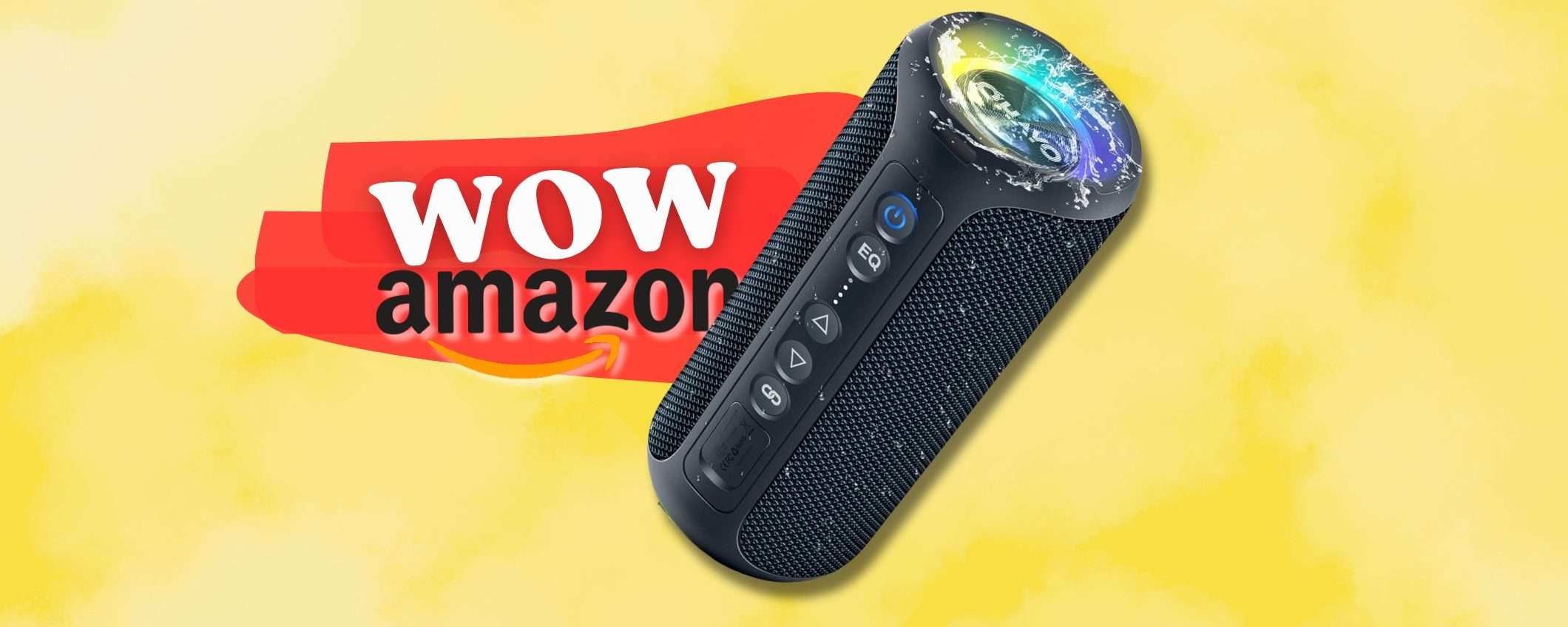 Cassa Bluetooth IMPERMEABILE e COMPATTA per musica ovunque Cassa Bluetooth IMPERMEABILE e COMPATTA per musica ovunque
