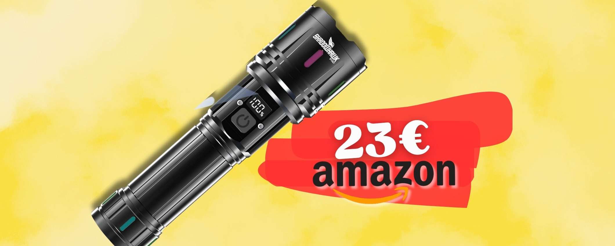 FARO di luce nel buio assoluto: torcia LED ricaricabile e impermeabile FARO di luce nel buio assoluto: torcia LED ricaricabile e impermeabile