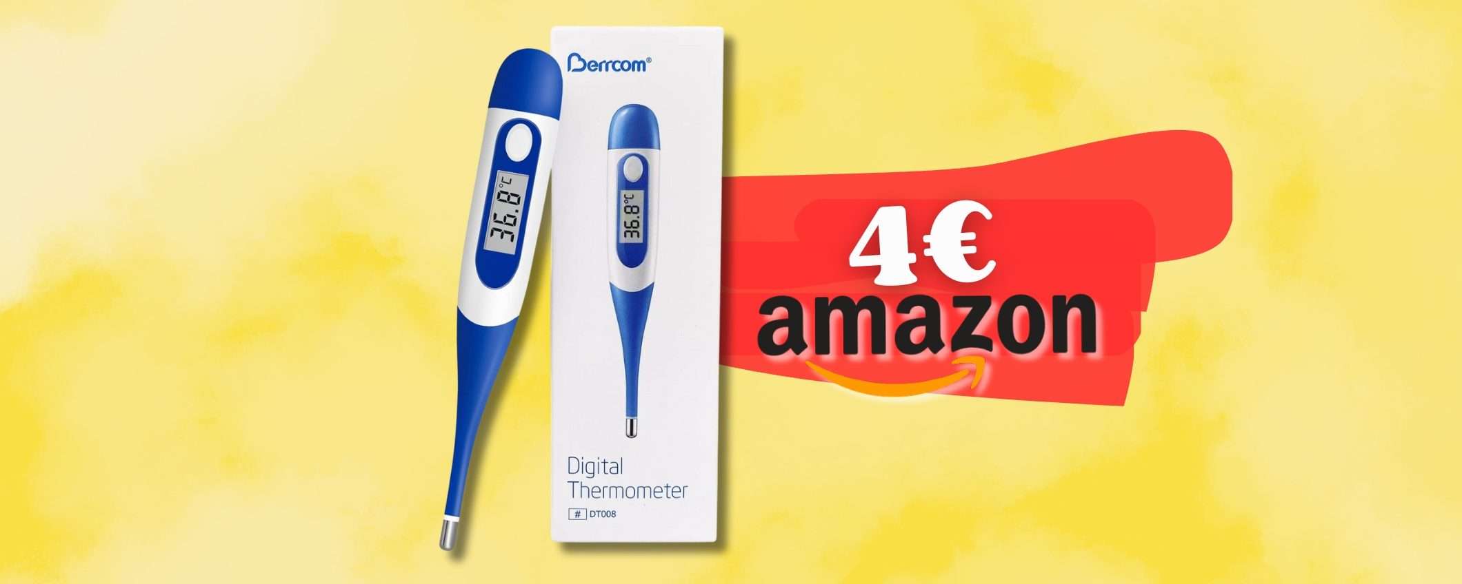 Sempre utile in casa un TERMOMETRO digitale, tuo con 4€ su Amazon