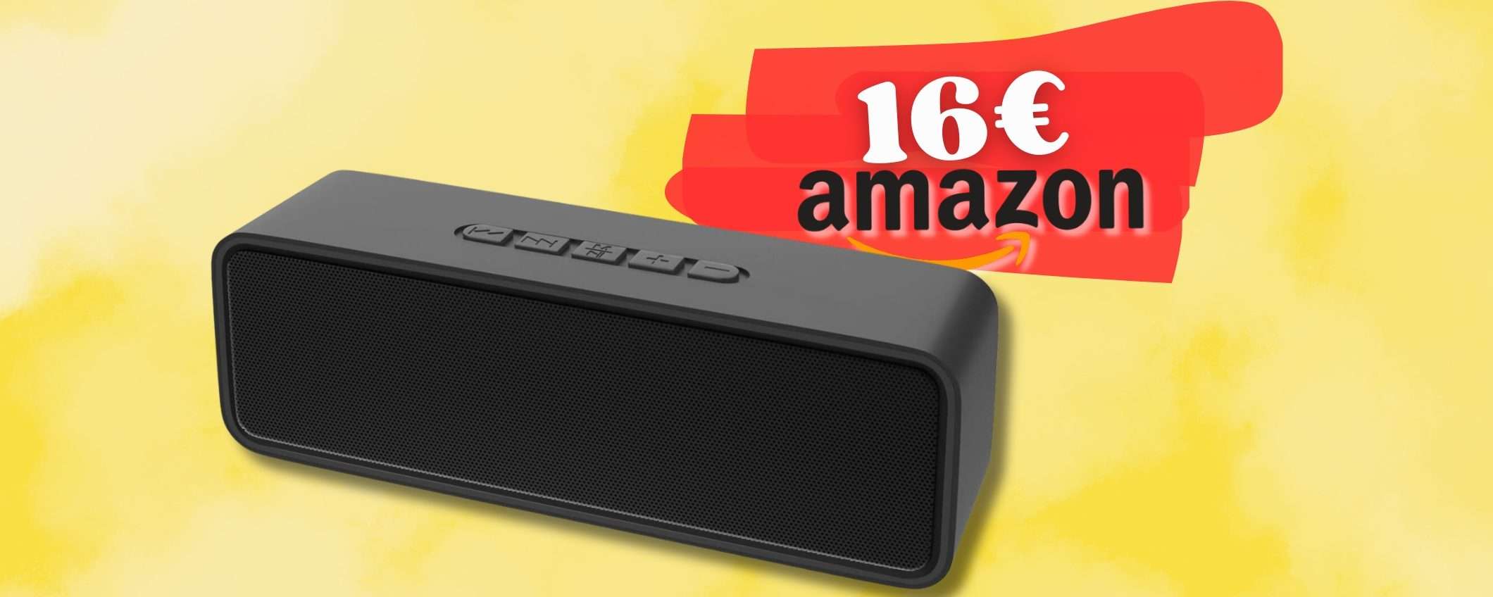 Super cassa Bluetooth con audio CRISTALLINO e batteria longeva (16€) Super cassa Bluetooth con audio CRISTALLINO e batteria longeva (16€)