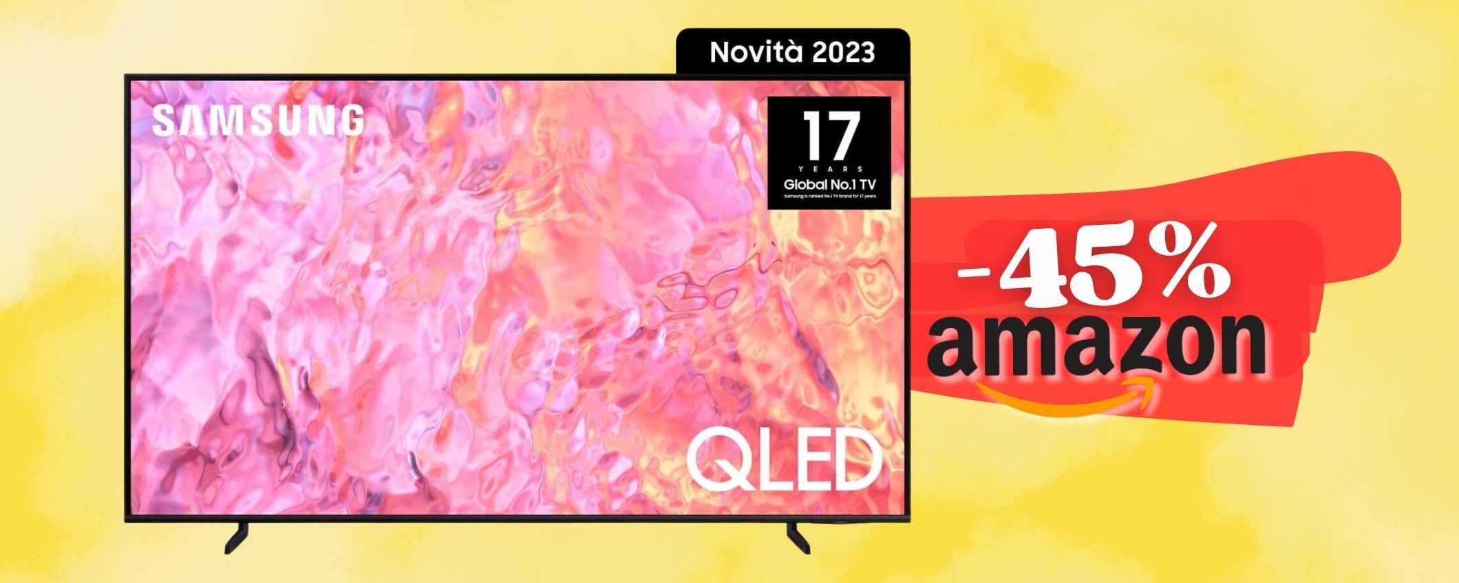 FOLLIA per la Smart TV QLED 43 Samsung a risoluzione 4K (sconto 45%) FOLLIA per la Smart TV QLED 43 Samsung a risoluzione 4K (sconto 45%)