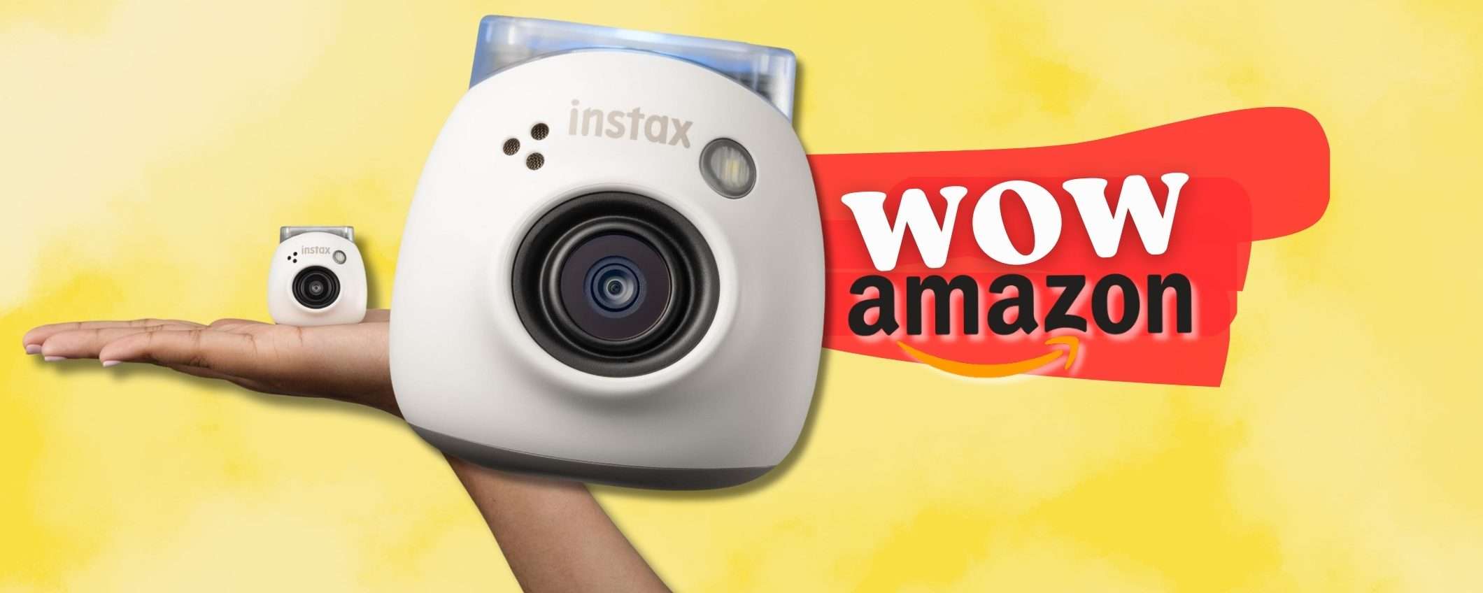 Instax mini 12 sta nel PALMO di una mano: scatta e stampa dopo (-11%) Instax mini 12 sta nel PALMO di una mano: scatta e stampa dopo (-11%)
