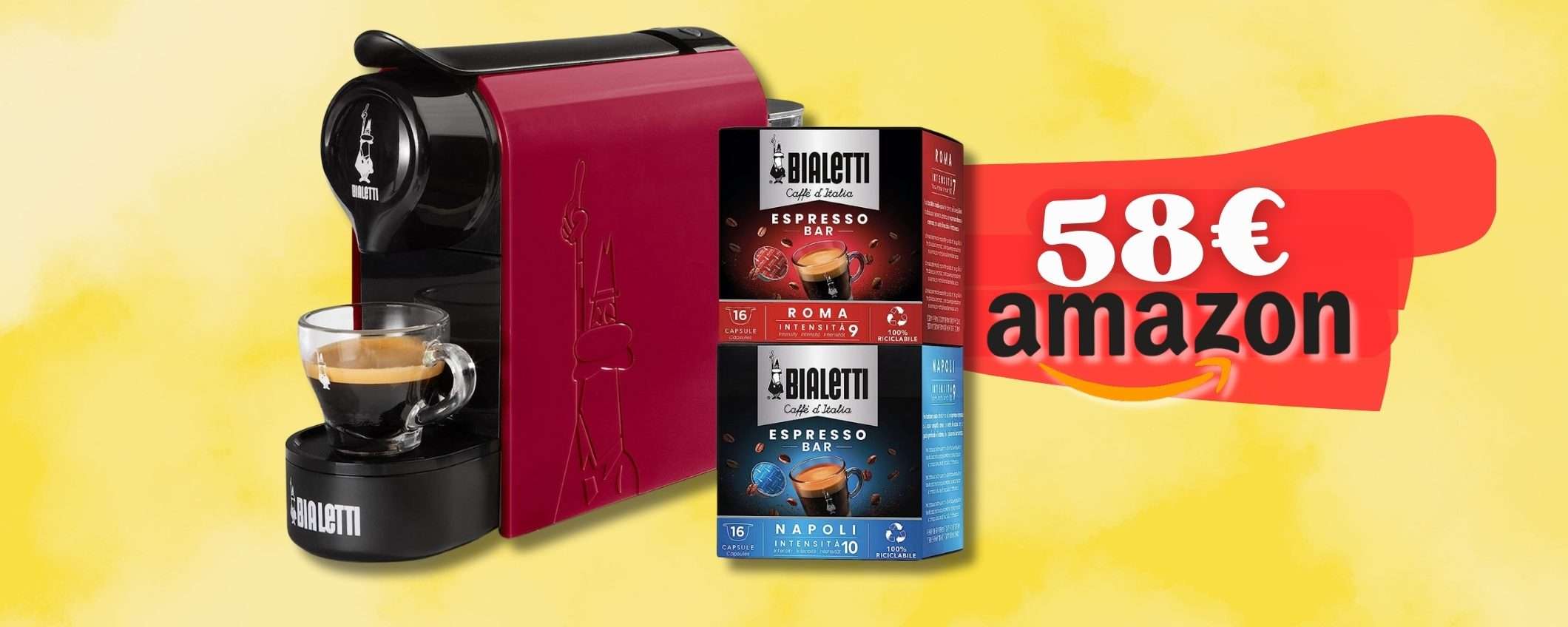 Bialetti Gioia: macchinetta + 32 capsule a casa tua con 58€, occasione Bialetti Gioia: macchinetta + 32 capsule a casa tua con 58€, occasione