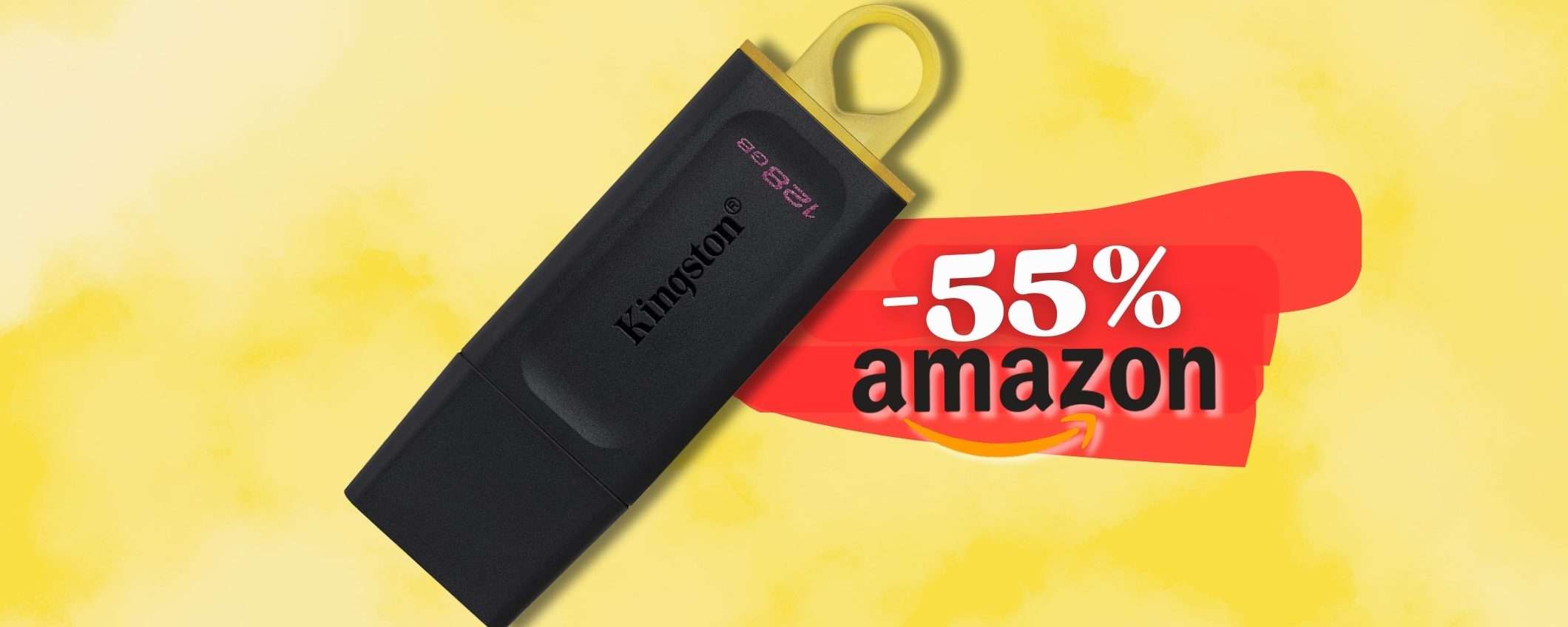 Chiavetta USB 3.2 Gen 1 da 128GB che si trasforma in un portachiavi (-55%) Chiavetta USB 3.2 Gen 1 da 128GB che si trasforma in un portachiavi (-55%)