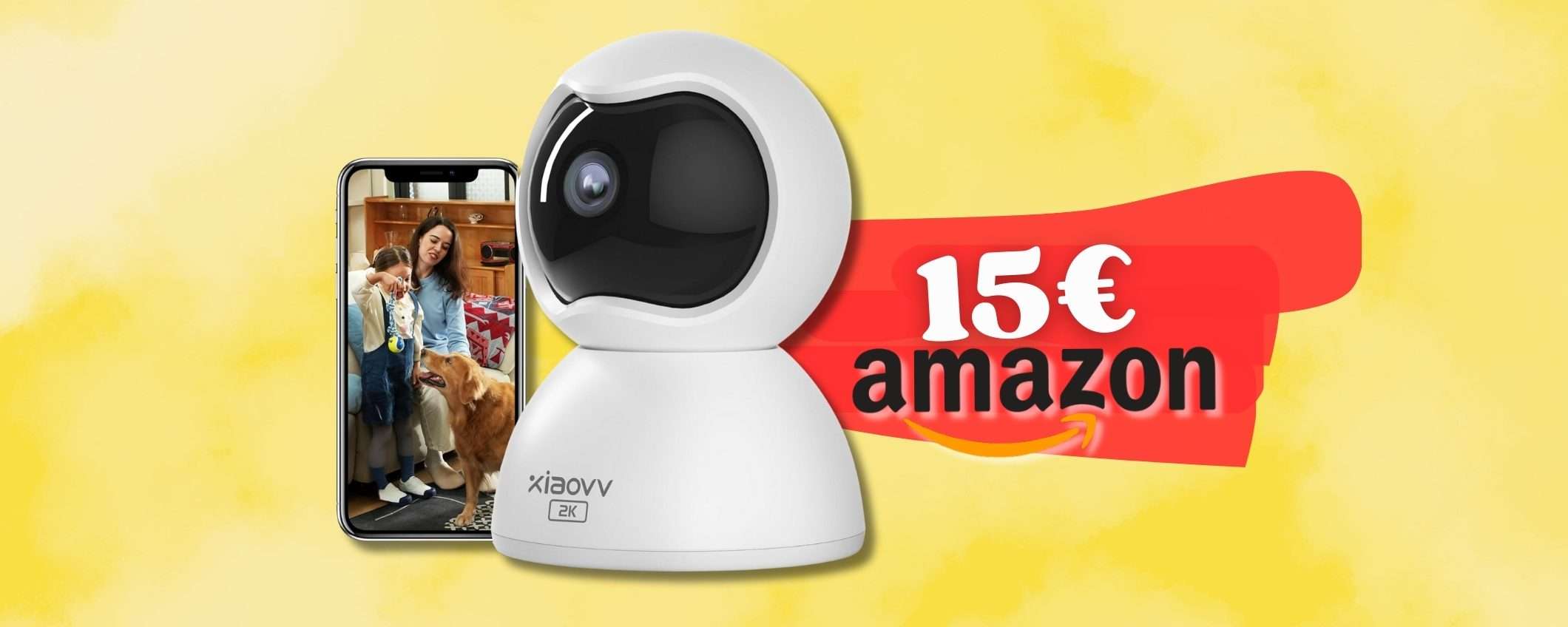 Telecamera con vista 360° e funzioni PREMIUM da smartphone a 15€ Telecamera con vista 360° e funzioni PREMIUM da smartphone a 15€
