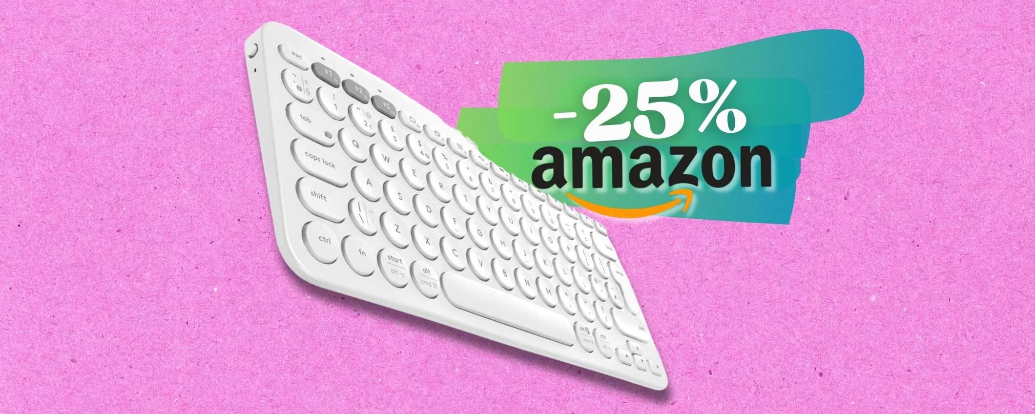 Logitech K380 è la tastiera PERFETTA per laptop, tablet e smartphone (-25%) Logitech K380 è la tastiera PERFETTA per laptop, tablet e smartphone (-25%)
