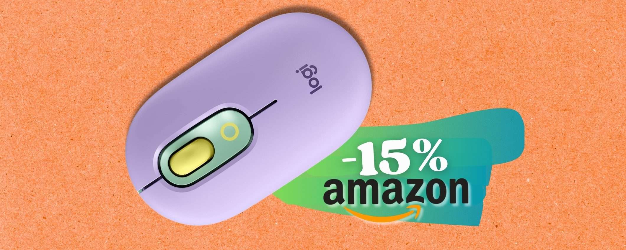 Logitech POP con pulsante personalizzabile e prezzo PAZZO, -15% adesso Logitech POP con pulsante personalizzabile e prezzo PAZZO, -15% adesso