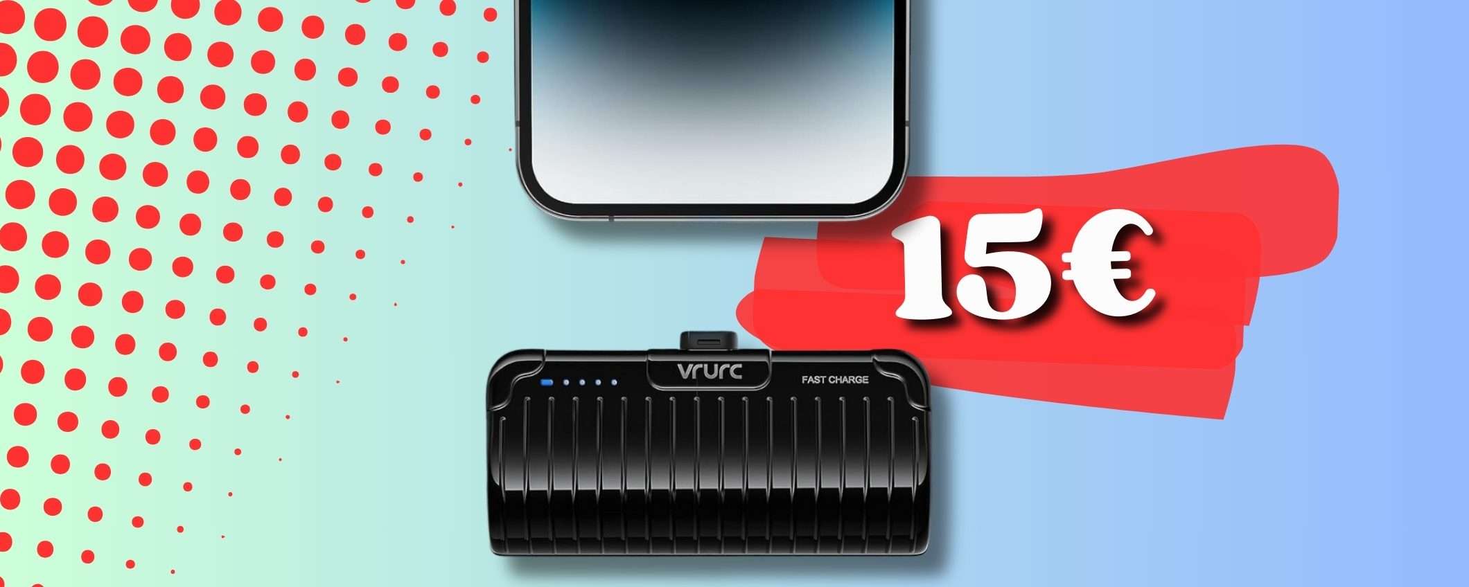 MINI power bank senza fili iPhone: funziona anche come stand (5000mAh) 16€ MINI power bank senza fili iPhone: funziona anche come stand (5000mAh) 16€