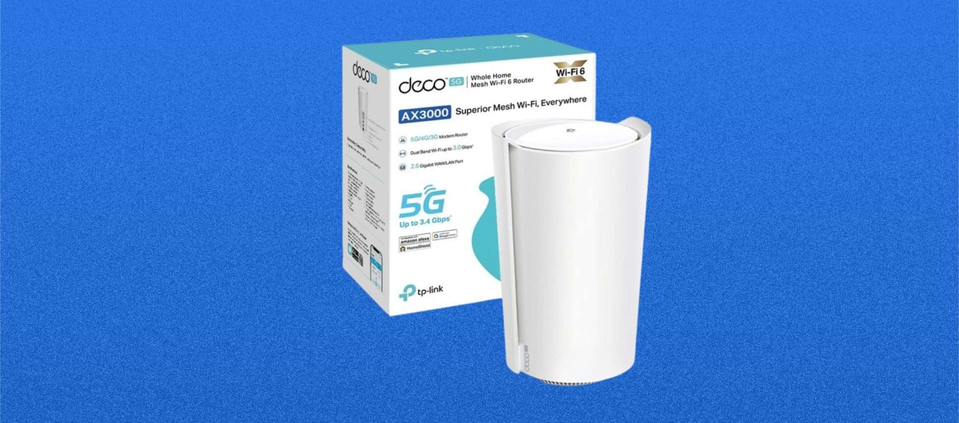 TP-Link Deco X50-5G in super offerta su Amazon: il router 5G definitivo
