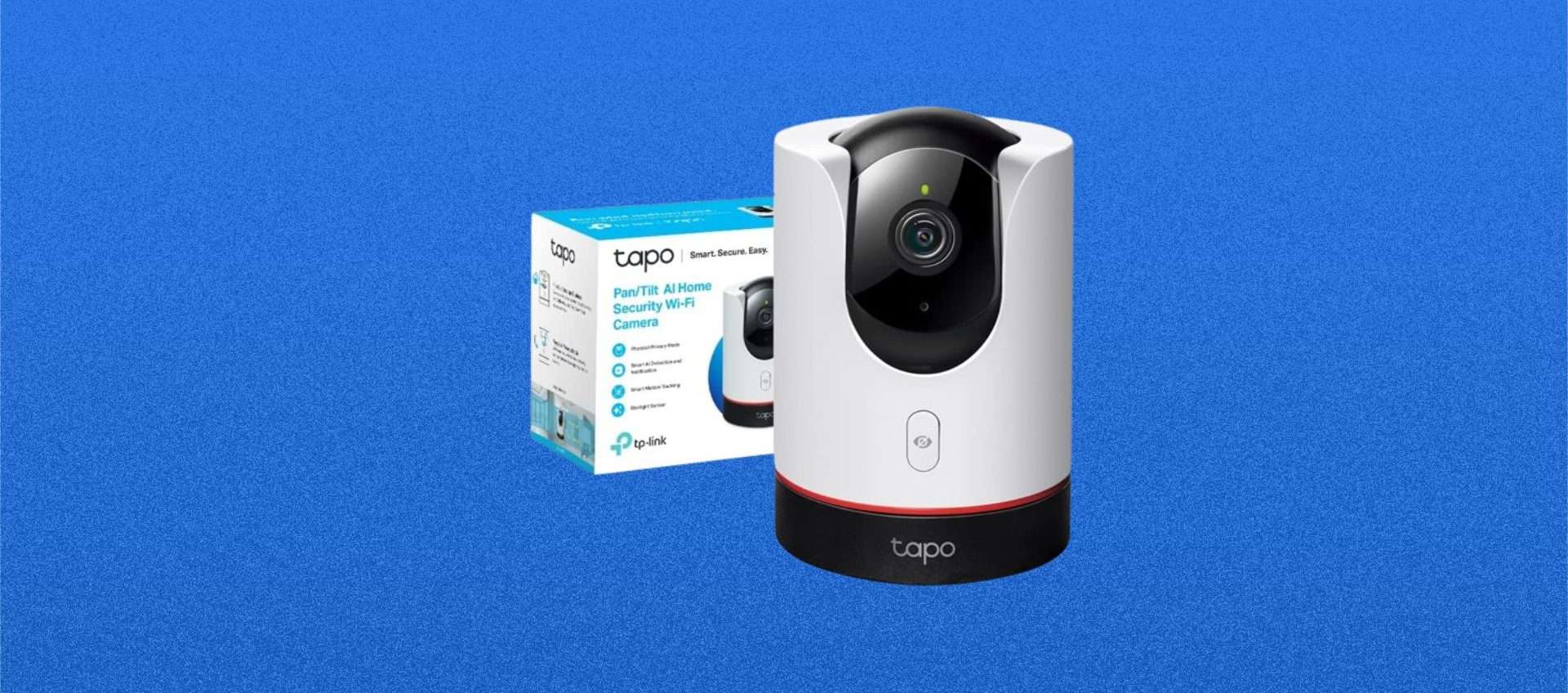 Telecamera di sicurezza TP-Link Tapo C225 in offerta: visione a 360 gradi con l'IA