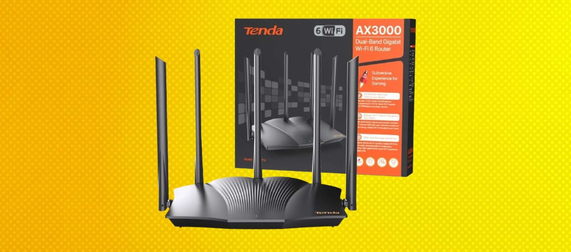 Tenda RX12 Pro AX3000: il super router Wi-Fi è in offerta ad un buon prezzo Tenda RX12 Pro AX3000: il super router Wi-Fi è in offerta ad un buon prezzo