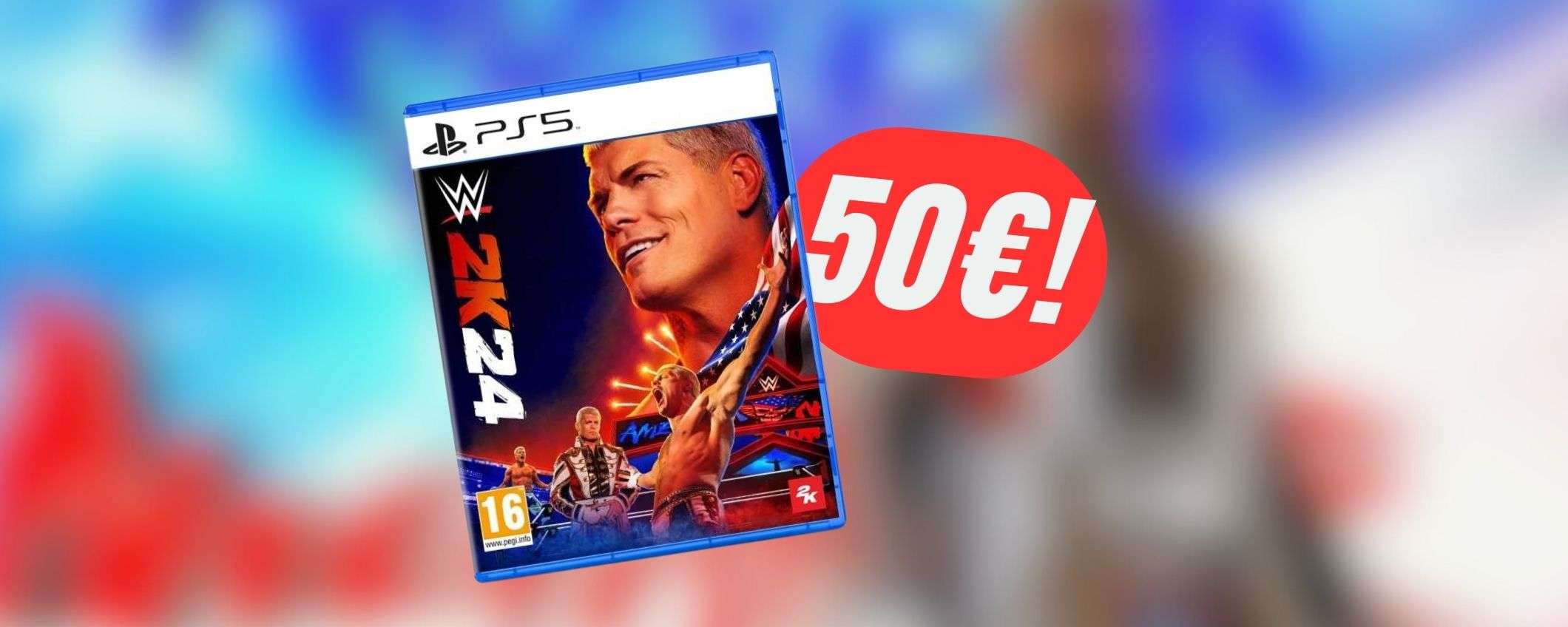 Il nuovissimo WWE 2K24 per PS5 è già SCONTATO a 50€!