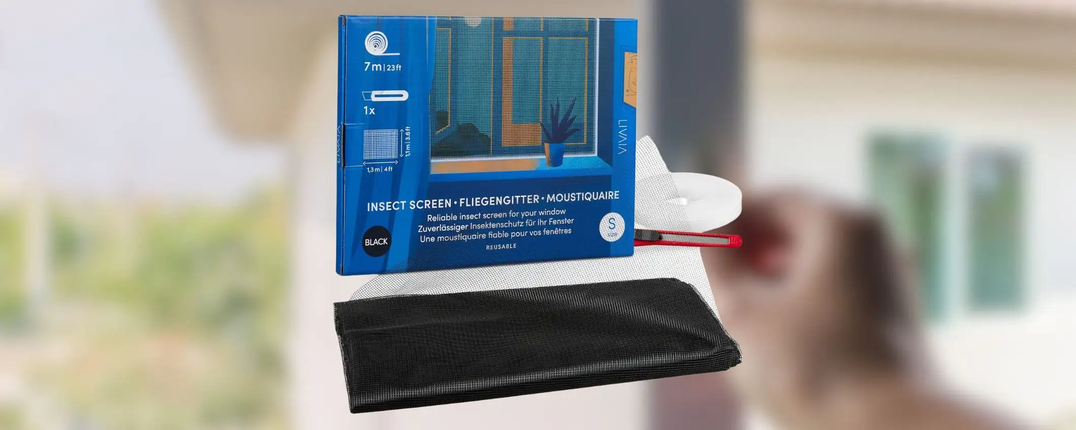 Zanzariera per finestra con nastro velcro: FACILISSIMA da installare e a meno di 5€ Zanzariera per finestra con nastro velcro: FACILISSIMA da installare e a meno di 5€