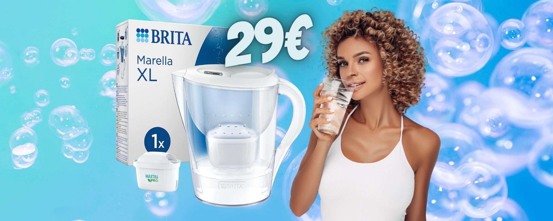 L'acqua buona a COSTO ZERO con la caraffa filtrante BRITA (solo 29€)
